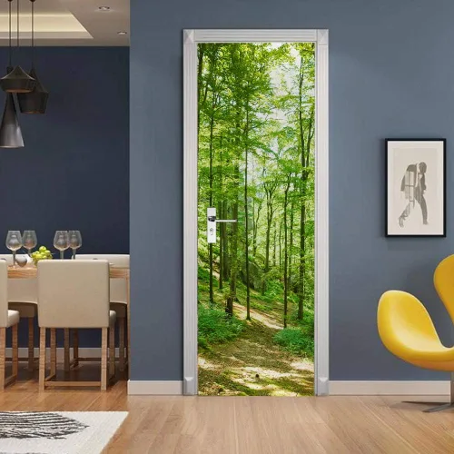 Vista 54 de Calcomanías 3D para puerta, murales para despegar y pegar, papel tapiz de caballo, calcomanías autoadhesivas extraíbles de PVC, impermeable, póster