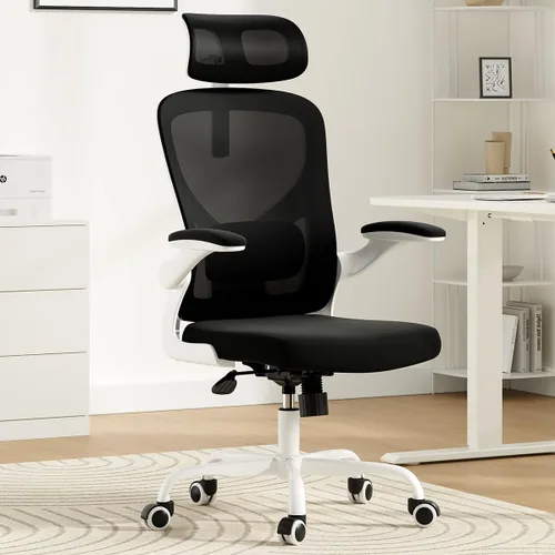 Vista 10 de Ergonomic Office Chair with Headrest, Breathable Mesh Office Chair with Wheels, High Back Computer Chair with Armrests and Adjustable Lumbar Support