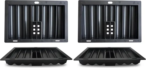 Vista 7 de Yuanhe Poker Chip Tray Holder - Blackjack Casino Poker Mesa Dealer Chips Rack Inserto