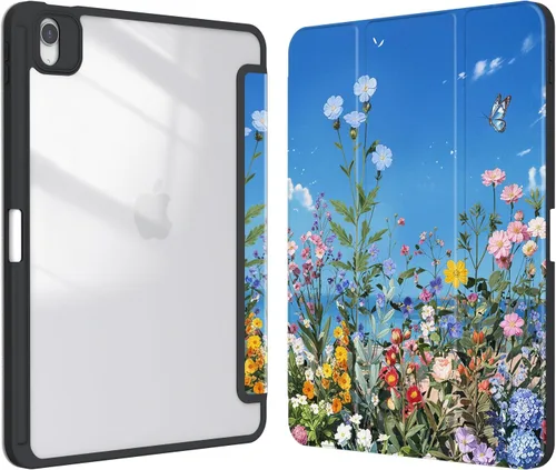 Vista 20 de Funda para iPad Air de 11 pulgadas M3/M2 (2025/2024), iPad Air de 5ª/4ª generación (2022/2020) de 10.9 pulgadas, funda con soporte para lápices