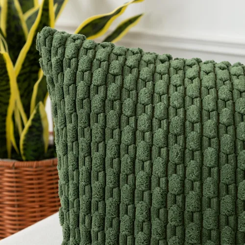 Vista 164 de Kevin Textile - Juego de 2 fundas de almohada decorativas de pana suave, estilo bohemio, a rayas, decoración del hogar para sofá, cama, sofá y sala