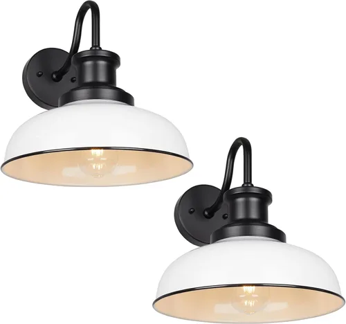 Vista 23 de RZ007 ORB RZ007 ORB - Lámpara de pared al aire libre estilo granero al aire libre, lámpara de pared para exteriores, estilo granja, lámpara de pared