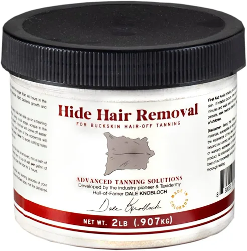 Advanced Tanning Solutions - Polvo de depilación de 2 libras para ocultar el cabello, solución de eliminación de pelo de un solo paso para ciervos,