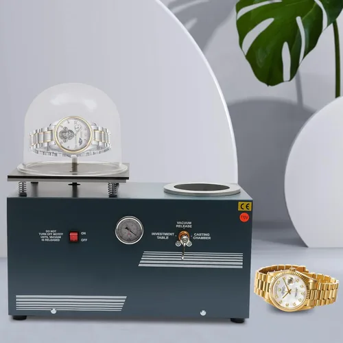 Vista 8 de TFCFL Soldador por puntos de joyería, Mini máquina de fundición de inversión al vacío,2L Joyería Perdida Cera Fundida Combinación de Fundición