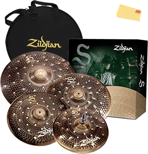 Vista 59 de Zildjian LV468 L80 Juego de platillos de bajo volumen con bolsa para platillo, baquetas y paño de pulido Austin Bazaar