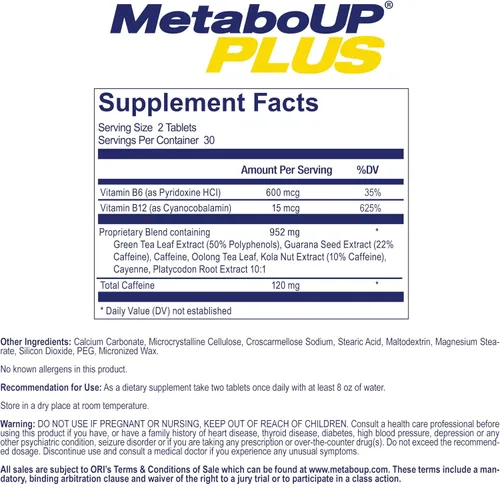 Vista 4 de Lipozene Suplemento de fibra para controlar el peso, 2 botellas (60 cápsulas en total) + MetaboUP Plus 30ct Fórmula de glucomanano no estimulante