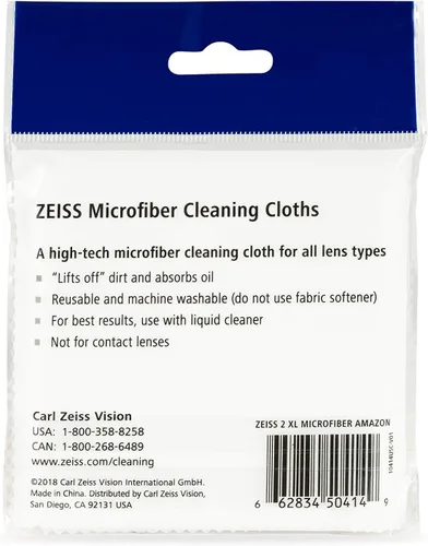 Vista 6 de ZEISS Paño de limpieza de lentes de microfibra (paquete de 2) TAMAÑO JUMBO