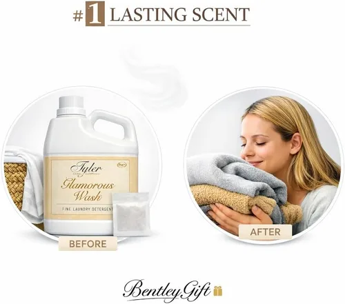 Vista 6 de TYLER CANDLE COMPANY Glam Wash - Detergente para lavandería, Diva 16 onzas líquidas/con sobre glamoroso individual!fl