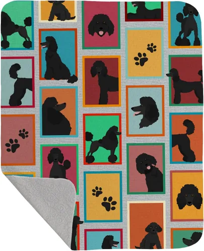 Vista 21 de Caroline's Treasures MLM1128LQB - Manta acolchada de Lots of Airedale Terrier de 50 x 60 pulgadas, con patrón de ilustraciones para cama, sofá