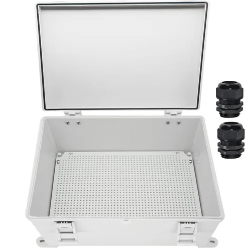 Vista 13 de Zulkit Caja eléctrica IP65 impermeable de plástico ABS - Cáscara con bisagras, 2 retenedores de cable, 5.9 x 3.9 x 2.8 pulgadas