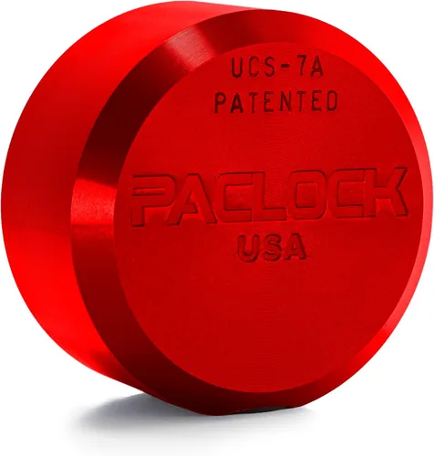 Vista 10 de PACLOCK's 7-Series Flat Back Puck w/Tapped Holes, High Security Rotating Disc, Manufacturer-Controlled Key Assigning, Exclusive Key Number, U-Pick!