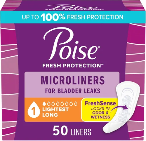 Vista 17 de Poise Daily Liners, protectores de incontinencia para pérdidas de vejiga, 2 gotas de absorción muy ligera, longitud larga, 264