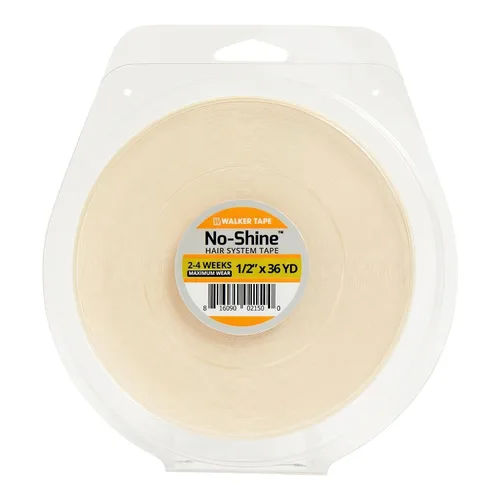 Vista 11 de Walker Tape No-Shine - Rollo de cinta para sistema capilar de 1/2 pulgada x 12 yardas, cinta hipoalergénica de doble cara para pelucas, sistemas