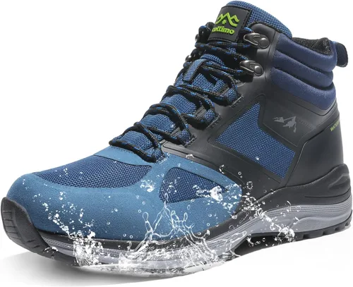 COTTIMO Botas de senderismo impermeables para hombre, antideslizantes, para invierno, para exteriores, para mochileros, senderismo, senderos, zapatos