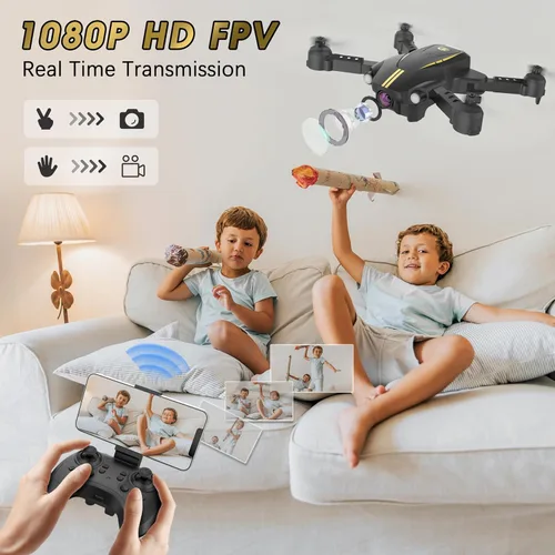 Vista 2 de Drones con cámara para niños y adultos principiantes