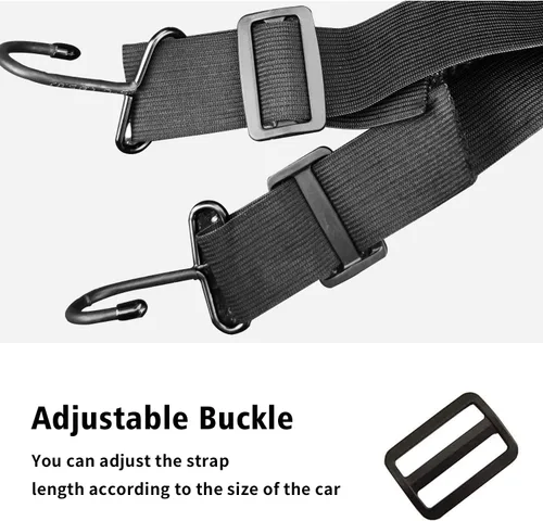 Vista 4 de SEAZEN Correas protectoras contra el viento, 3 piezas de cuerdas elásticas ajustables a prueba de viento que protegen la cubierta del automóvil