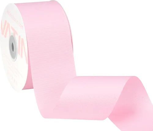 Vista 225 de VATIN Cinta de Grogrén Negra, 1-1/2" x 50 Yardas Continuas, Cinta de Grogrén de Poliéster Negra, Usar para Lazos de Bricolaje, Accesorios