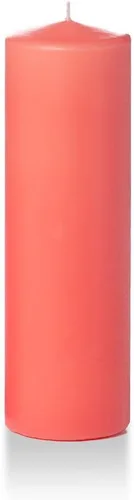 Vista 4 de Yummi - Velas redondas de pilar blancas de 3 pulgadas x 4 pulgadas, 3 por paquete