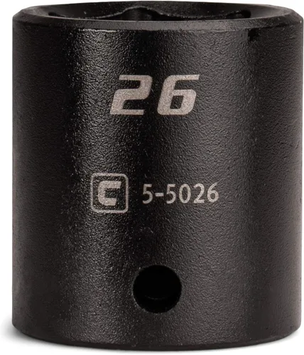 Vista 9 de Capri Tools CP55010 - Toma de impacto poco profunda de 0.394 in, accionamiento de 1/2 pulgada, 6 puntos, métrico