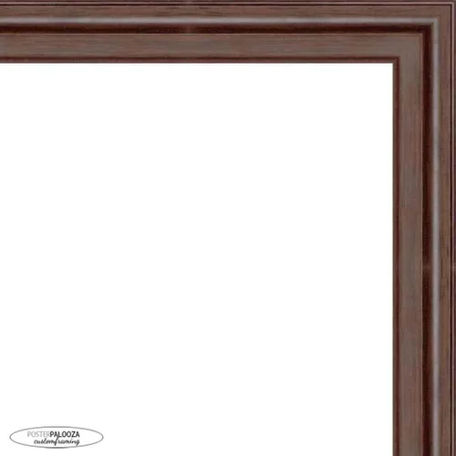 Vista 6 de Poster Palooza 3x3 Inch Traditional Walnut Complete Wood Square Picture Frame with UV Acrylic Plexiglass, Foam Board Backing & Hardware Included