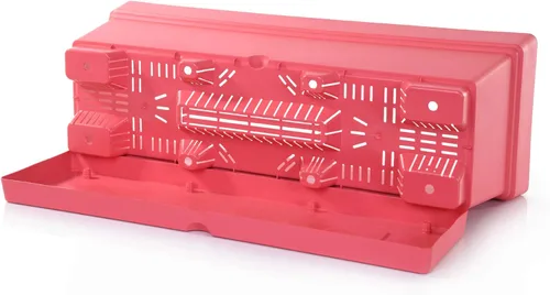 Vista 2 de Mintra - Macetero de ventana para uso en interiores y exteriores, macetas rectangulares con platillos y agujeros de drenaje, macetas decorativas