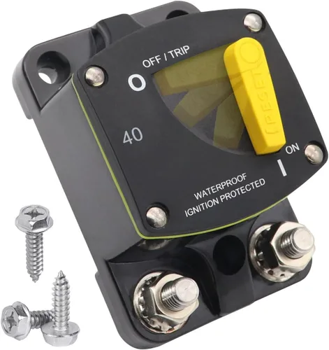 Vista 52 de E69 Interruptor de circuito de 10 A T3 con restablecimiento manual Mini de montaje en superficie IP66 Interruptor conmutable de 10 A