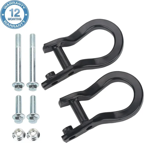 Vista 6 de Ganchos de remolque compatibles con Chevy Silverado 1500 2019, 2020, 2021 y más nuevos, reemplaza # 8428020202 (negro)