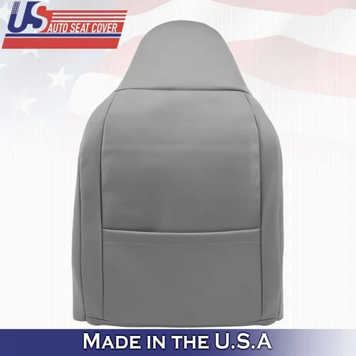 Vista 6 de US Auto Seat Cover 2001 para Ford F450 F550 Lariat Driver Top & Bottom Perforado Cuero Cubre Gris