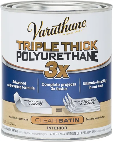 Vista 7 de Varathane Aerosol de Poliuretano de Triple Grosor para Acabado de Madera Transparente Fórmula Autonivelante Resistencia a Arañazos y Manchas