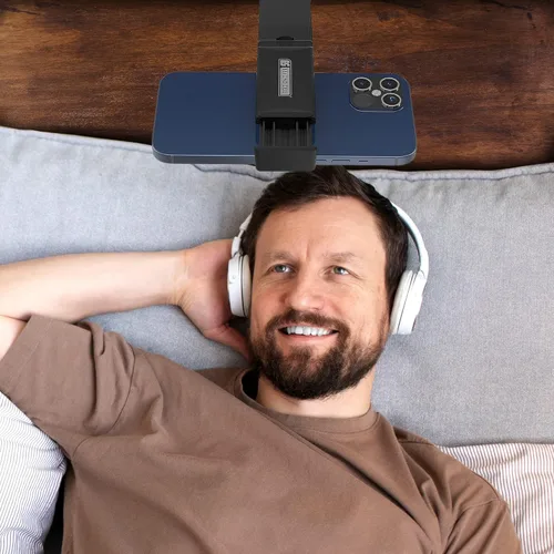 Vista 5 de Beyond Cell Accesorios de viaje, bandeja universal para el respaldo del asiento, soporte de clip para teléfono manos libres, tamaño de bolsillo