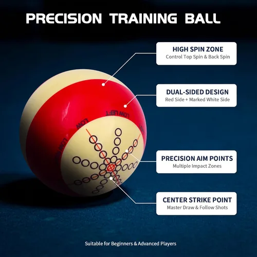 Vista 4 de Artefacto del entrenamiento de la práctica de la bola del taco de billar, utilizado en billar americano ocho bolas y accesorios