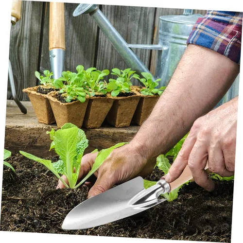 Vista 7 de Happyyami Kit de herramientas de jardín, 2 piezas, pala y pala, ligero y fácil de usar para tareas de jardín