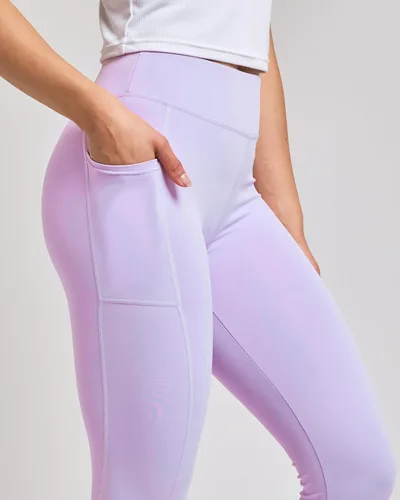 Vista 5 de Real Essentials 4-Pack Women's Full Length Fitted Athletic Yoga Performance Leggings with Pockets (Available in Plus Size)