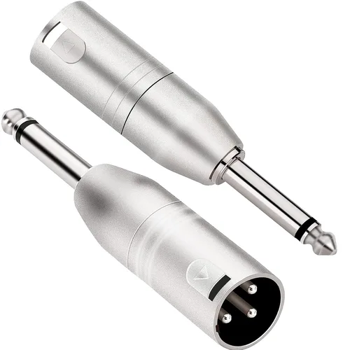 Vista 10 de Adaptador XLR hembra a TRS de 1/4 pulgadas, conector XLR hembra equilibrado a conector estéreo TRS de 1/4 pulgadas, 2