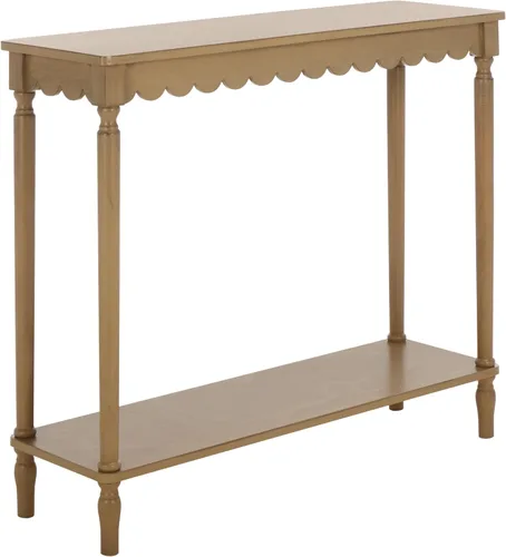 SAFAVIEH Home Collection Haven French Country Farmhouse - Mesa consola marrón desierto para entrada, sala de estar, vestíbulo