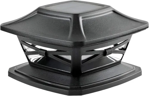 Vista 11 de Davinci Lighting - Lámpara solar Flexfit para exteriores con base para postes de madera de 4 x 4, 5 x 5 y 6 x 6 pulgadas, luz LED brillante