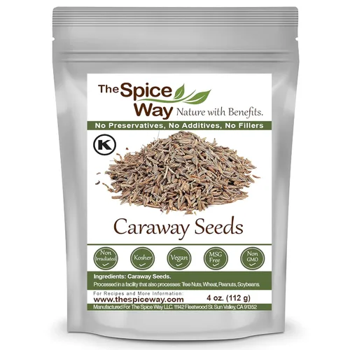 The Spice Way Semilla de alcaravea: ingrediente clave entero (4 onzas) en harissa, ideal para pan de centeno, encurtidos, salsas y mezclas de
