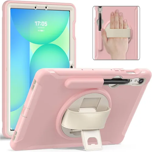 Vista 11 de Junfire Funda protectora para Galaxy Tab S10 Lite/S10 FE/S9 FE 5G/S9 con soporte para lápiz capacitivo, Samsung Tab 10.9"/ 11" a prueba de golpes