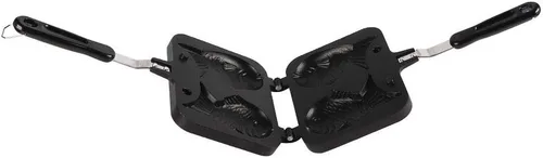 Vista 4 de Taiyaki - Sartén con superficie antiadherente, diseño de doble sartén en forma de pez para diversión, máquina japonesa de panqueques, con mango