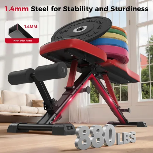 Vista 2 de FLYBIRD Adjustable Weight Bench, Full Body Workout Bench for Home Garage Gym Strength Training, Incline Flat Decline for Sit Up Bench Press