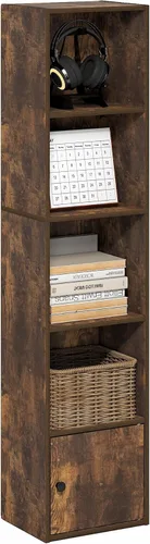 Vista 50 de Furinno - Estantería de cubos de 4 niveles serie Luder para libros y almacenamiento, color verde y blanco