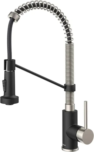 Vista 21 de Kraus Bolden - Grifo de cocina de estilo comercial de 2 funciones con mango individual extraíble en cromo, KPF-1610CH (Paquete de 1)