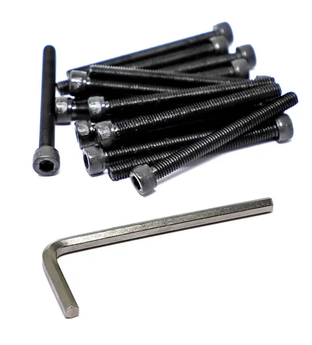 Vista 85 de iexcell - Juego de 100 tornillos de cabeza hexagonal M2 x 4 mm, paso de rosca 0.4 mm, acero de aleación grado 12.9, con acabado de óxido negro