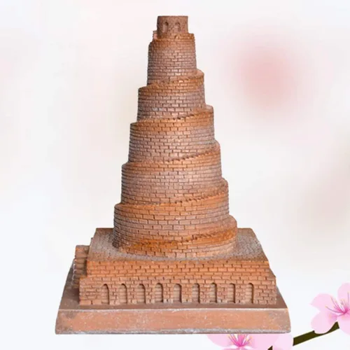 Vista 9 de LIOOBO Babel modelo de torre emblemático modelo de edificio estilo europeo arquitectura artesanía mesa decorativa escritorio oficina arte estatua