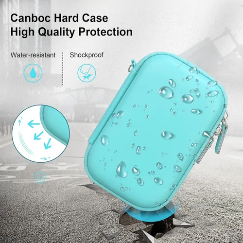 Vista 4 de Canboc Estuche rígido para impresora fotográfica Liene de 2 x 3 pulgadas, mini caja de impresora instantánea instantánea instantánea, bolsa de malla