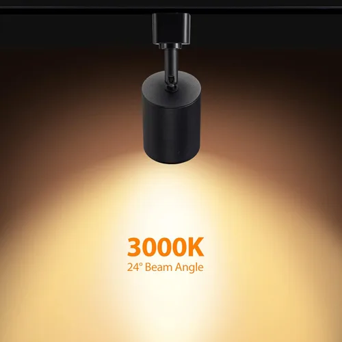 Vista 5 de VANoopee Cabezales de iluminación LED regulables de 10 W, tipo H, accesorios de repuesto de luz de riel brillante 3000 K, foco de techo blanco