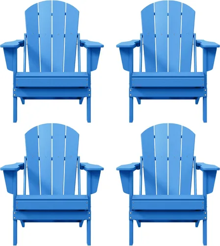 Vista 37 de Westin Outdoors Laguna WO Home - Silla plegable Adirondack para exteriores, muebles retro tradicionales para el hogar, para playa, balcón, patio