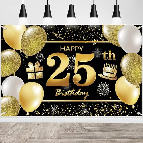 Vista 30 de Cartel de 1er feliz cumpleaños - Decoraciones para fiesta de cumpleaños de hombres