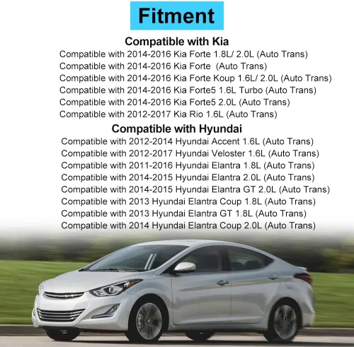 Vista 3 de JDMON 3 piezas de repuesto de montaje para motor Trans 2011-2016 Hyundai Elantra 1.8L, Accent, Veloster, 2012-2017 Kia Rio, Forte 1.6L compatible