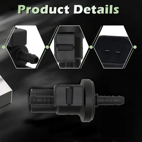Vista 7 de Evap - Solenoide de purga de vapor 06E906517A 2.0L 2.5L 3.0L 3.2L Compatible con Audi A4 A6 A8 Quattro Q7 R8 RS4 RS5 S5 S6 S8 TT TTS Quattro